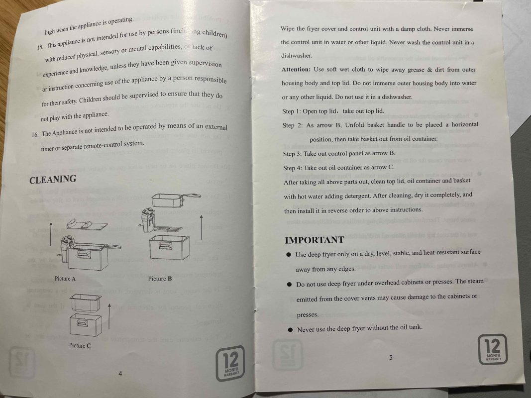 Deep Fryer Instructions Party Hire Auckland